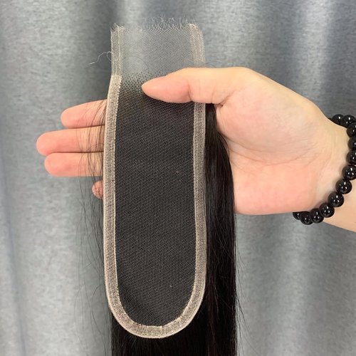 SKINLIKE Real HD Swiss Lace Closure Human Hair 2x6 Lace Closure with Clean Hairline Much More Density Full Cuticle Aligned Brazilian Human Hair Body Wave Style (16inch, HD BW 2x6 lace closure)