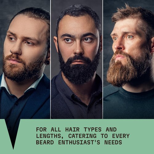 Striking Viking Beard Wash and Conditioner (Tea Tree & Biotin) - Paraben & Sulfate Free Cleansing Care for All Beard Types (10oz Per Bottle)