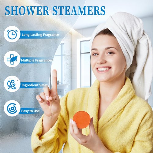 Fizzgarden 36-Pack Shower Steamers Aromatherapy, Shower Bath Bombs with Individually Wrapped, Variety Shower Tablets, Valentines Day Gifts for Her and Him, Birthday Presents for Women(2 Sets)