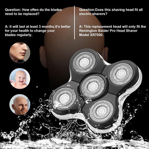Pro Head Shaver Replacement Blades Compatible with Remington Balder Pro Head Shaver Model XR7000,Precision Electric Shaving for Bald Men. (1pack)