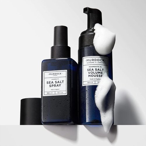 Murdock London Sea Salt Spray & Volume Mousse Bundle | Boosts Texture & Volume | Made in England | Pack of 2