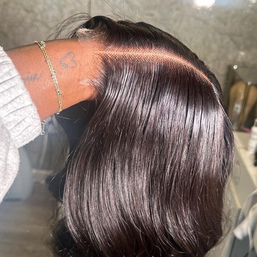SKINLIKE Real HD Swiss Lace Closure Human Hair 2x6 Lace Closure with Clean Hairline Much More Density Full Cuticle Aligned Brazilian Human Hair Body Wave Style (16inch, HD BW 2x6 lace closure)
