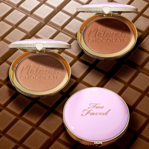 Too Faced Natural Chocolate Bronzer | Sheer-to-Medium Coverage with Natural Finish + Sun Kissed Glow, 0.31 Ounce, Caramel Cocoa