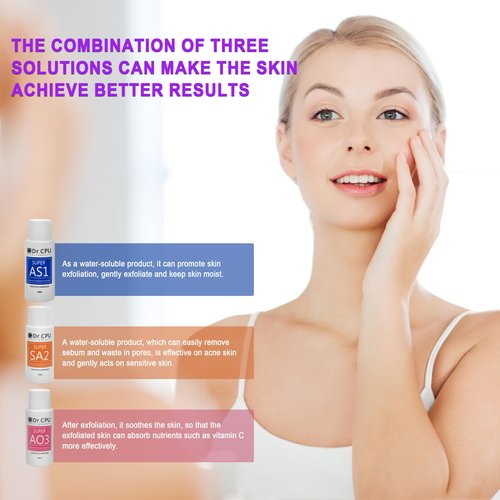 Hydrofacial serum Water Peeling Aqua Peel Concentrated Solution Face cleansing and moisturizing 30ml/1.01oz Per Bottle Dilute to 800ml/27oz Solution Use AS1 SA2 AO3 3 Bottles Per Set Elitzia ETCCS123T