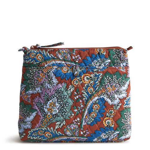 Vera Bradley Premium Cotton Original Hipster Crossbody, Flowers + Feathers