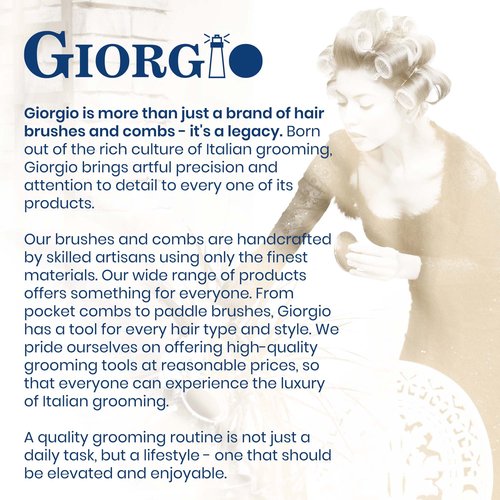 Giorgio G51 TY Small Travel Purse Hair Detangling Comb, Wide Tooth Pocket Comb for Thick Curly Wavy Hair. Great for Wet and Dry Everyday Care, Handmade of Cellulose, Saw-Cut Hand Polished