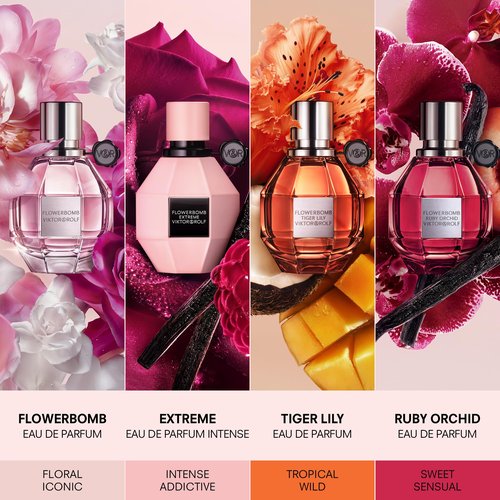 Viktor&Rolf - Flowerbomb Eau de Parfum - Women's Perfume - Floral & Woody - With Notes of Vanilla, Jasmine, & Rose - 0.34 Fl Oz - Travel Size