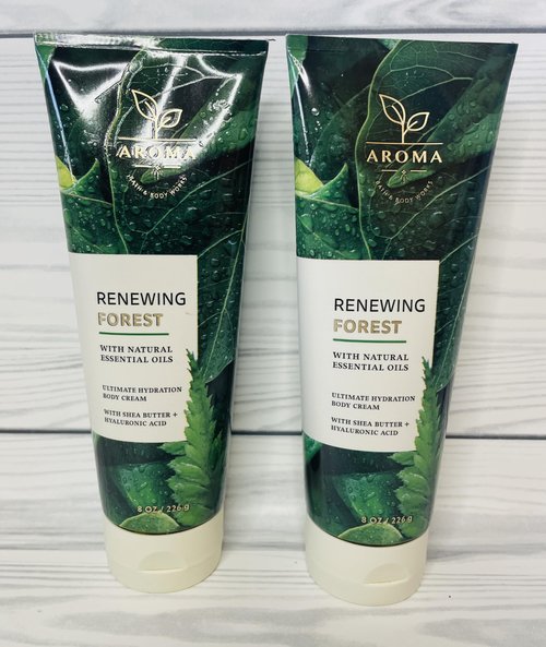 Bath & Body Works Renewing Forest Ultimate Hydration Body Cream 8 Ounces Pack of 2