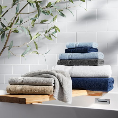 Arkwright Bath Washcloths 12 Pack - Super Soft 100% Cotton, 600 GSM Quick Dry & Absorbent, Luxury Face & Body Wash Cloth Towels for Hotels, Spa, and Vacation Rentals, Latte Beige