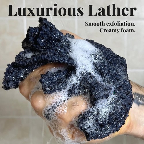 REBEL SCRUB CLUB Japanese Exfoliating Washcloth - Made in Japan, 100% Nylon Shower Towel, A Body Wash Cloth for All Skin Types.