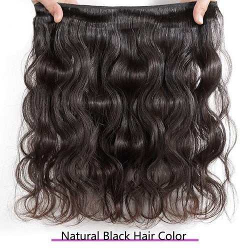 Body Wave Bundles 10A 1 Bundles Human Hair 100% Unprocessed Brazilian Virgin Raw Hair Bundles Extensions Double Weft Curly Weave Bundles Human Hair Natural Color Deals Full And Thick 20 Inch