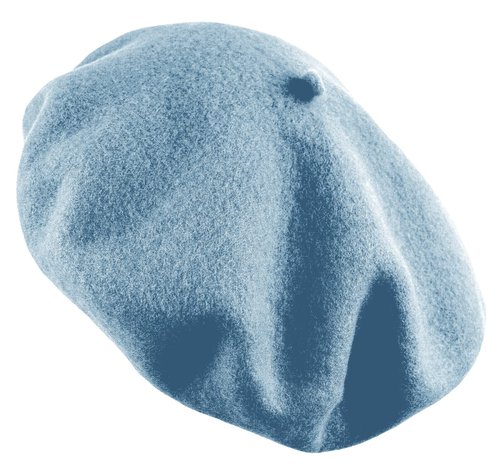 Women's French Beret Hat Solid Color Plain Wool Classic Traditional Artist Cap (US, Alpha, One Size, Baby Blue)