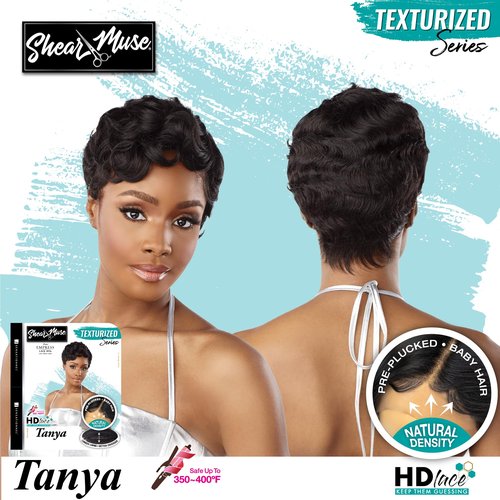 Sensationnel Shear Muse Lace Wig - Tanya Deep Laceparting Hand Tied Ready to Wear Synthetic Prestyled Units (LIGHTASHBROWN)