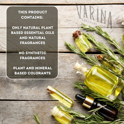 Varina Natural Fresh Variety Bar Soap - Gentle Cleansing for Sensitive Skin, Fresh - 5 Pack