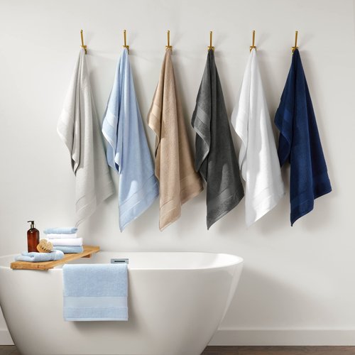 Arkwright Bath Washcloths 12 Pack - Super Soft 100% Cotton, 600 GSM Quick Dry & Absorbent, Luxury Face & Body Wash Cloth Towels for Hotels, Spa, and Vacation Rentals, Latte Beige