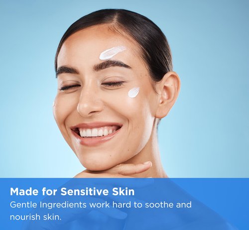 Seborrheic Face Cream for Dry Skin - Hydrates & Supports the Skin Barrier with MCT Oil, Squalane - Moisturizing Face, Scalp and Body Cream for Sensitive Skin - No Steroids, Gentle Ingredients