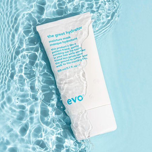 EVO The Great Hydrator Moisture Hair Mask - Moisturise, Add Softness & Shine, Nourishing & Hydrating Treatment for Dry Hair - 150ml / 5.1fl.oz