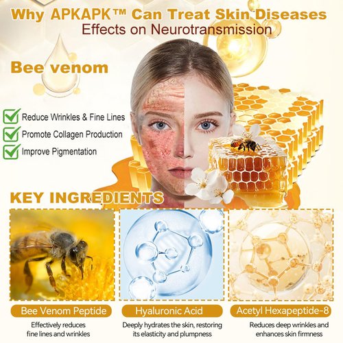 APKAPK Bee Venom Comprehensive Cream, Professional Bee Venom Skin Treatment Cream, bee Venom All-in-One Cream-50G, Anti-Aging, Hydrating, Natural Ingredients for All Skin Types (2 Bottle)