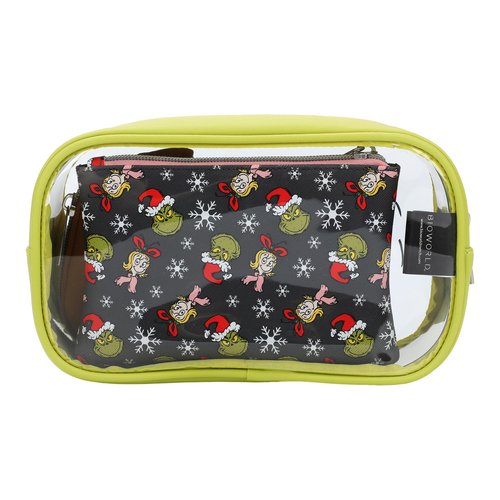 Bioworld Dr. Seuss Grinch Travel Cosmetic Bags - Set of 3