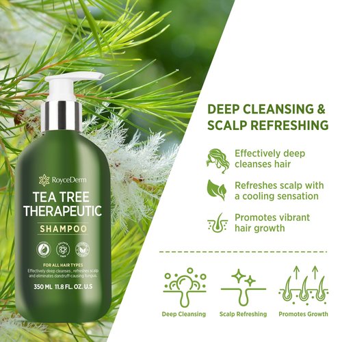 Roycederm Tea Tree Antifungal Care Set - Scalp & Skin Solution Bundle