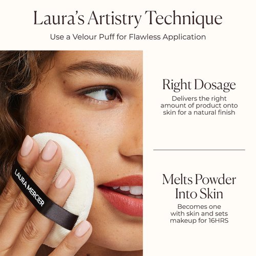 Laura Mercier Translucent Loose Setting Powder, 24HR Shine Control, Soft Matte Finish, Long Lasting Wear, Best for Normal to Oily Skin, Velour Puff Included, Indulgent Icons Holiday Gift Set