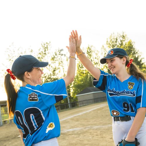 Kolewo4ever 160 Pieces Softball Team Gifts for Girls 20 Pieces Softball Scrunchies Hair Ties,20 Pieces Softball Bracelet,20 pieces Softball Makeup Bag,100 Pieces Softball Stickers