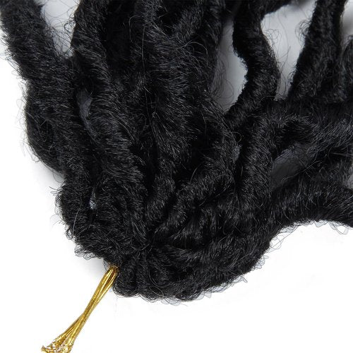 8Packs Faux Locs Crochet Hair 24Inch Soft Locs, Crochet Locs With Curly Ends Boho Faux Locs Blonde Crochet Braids (1B/27/613, 24(Pack of 8))