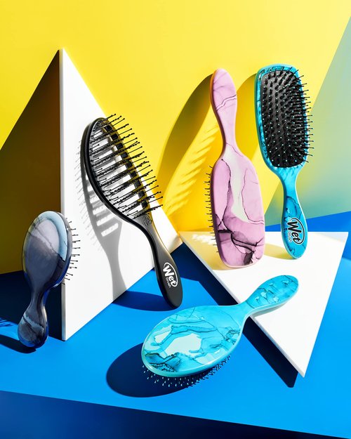 Wet Brush Original Detangler Hair Brush, Arctic Blue - All Hair Types - Ultra-Soft IntelliFlex Detangler Bristles Glide Through Tangles with Ease - Pain-Free Comb for Men & Women (Pack of 2)