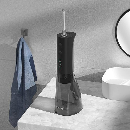 Water Flossers for Teeth, 300ML Cordless Water Flosser, Mornwell 3s Pressure Crescendo Oral Irrigator, Professional Rechargeable Portable Water Flosser