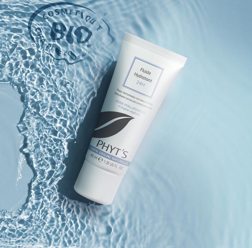 Phyts 24H Moisturizing Fluid - Face Moisturizer with Aloe Vera Extract - Restores Hydration and Reduces Shine - Face Cream for Supple Skin - 1.35 oz