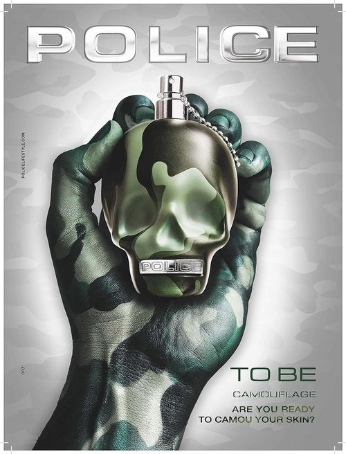 To Be Camouflage By Police - Fragrance For Men - A Cocktail Of Citrus And Cold-Spicy Tones - For The Irreverent And Decisive Man - Fresh, Ozonic, Aromatic, And Warm Spicy Notes - 4.2 Oz EDT Spray