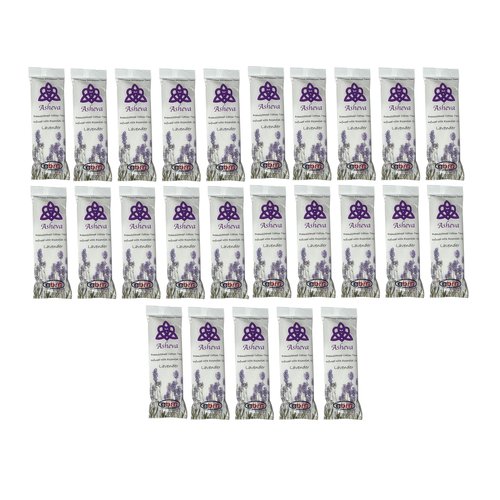 Asheva 8" x 9" Individually Wrapped Oshibori Disposable Towels - Luxurious Moist Cotton Hot/Cold Refreshment Towel - Lavender, Lemon, or Tea Tree Scents - Perfect for Spa, Travel, Dining & Events