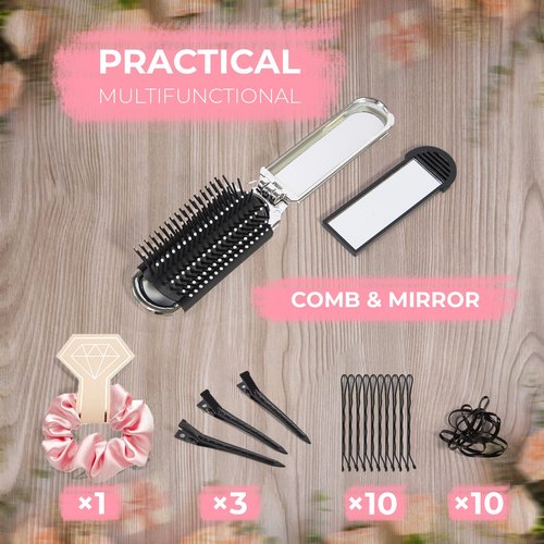 AOLRNALI Bridal Emergency Kit for Wedding Day, Wedding Essentials Survival Set for Team Bride, Must-Have 30+ Essentials Travel Kit with Makeup Bag
