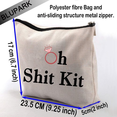 Bachelorette Kit Bags Bridal Shower Gift Oh Shit Kit Makeup Bag Wedding Party Cosmetic Bag Bridesmaid Makeup Pouch (Oh Shit Kit)