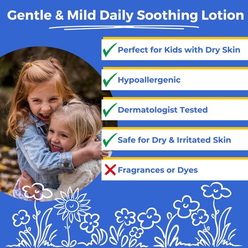 Nuthatch Naturals Kids Lotion - Daily Use Gentle Moisturizer - Plant Based, Moisturizing & Non-Toxic Soothing Lotion for Kids - Dermatologist Tested - Gentle, Mild, Hypoallergenic, Fragrance Free