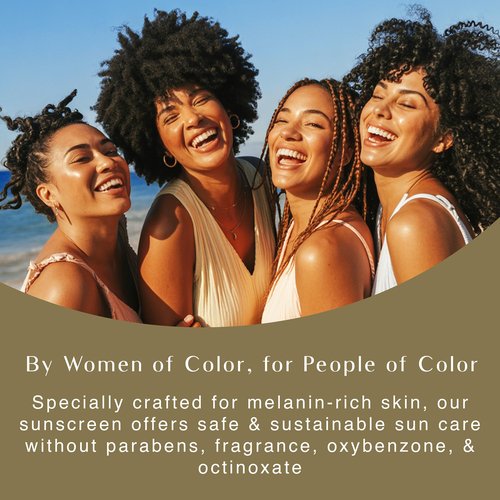 BLACK GIRL SUNSCREEN Make It Matte SPF 45 - Clear Face Sunscreen - No White Residue, Broad Spectrum, Matte Finish, Vegan (Ships with Black or Gold Cap)