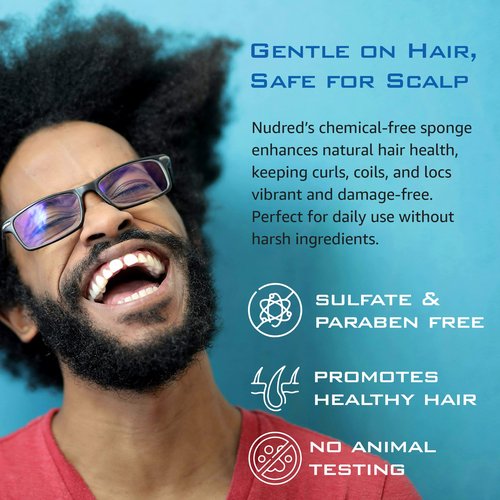 NuDred Hair Brush for Black Men and Women, Twisting Sponge for Curling Afro Style Dreads, Coils & Twists, Barber Curling Care Tool (Silver, Small Holes)