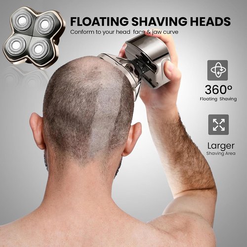Replacement Blade Shaver PRO 2 Head for Electric Shaver Compatible with Skull Pitbull, Butterfly Kiss PRO & Palm Shavers (2Pack)