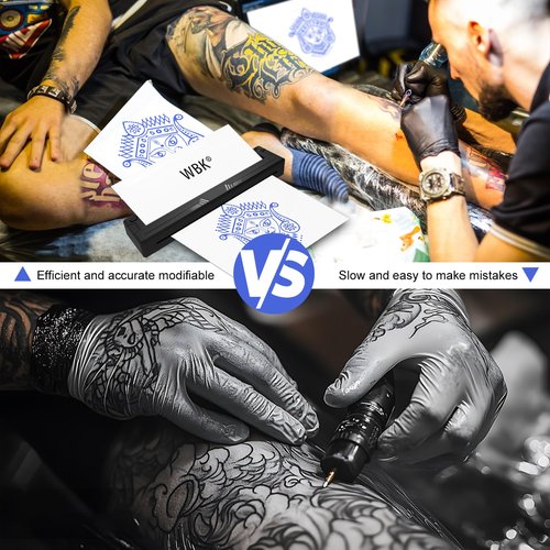 Tattoo Stencil Printer,Portable-Wireless-Bluetooth-Thermal-Inkless Tattoo Printer Machine with 10pcs Tattoo Transfer Paper,Compatible with Phone/Pc&Pad