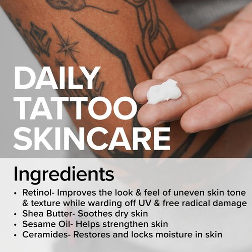 Mad Rabbit Replenish Tattoo Body Lotion - Fragrance-Free Lotion, Non-Greasy & Silicone-Free, Clean Ingredients, Lightweight for Daily Use (9.5 Ounce)