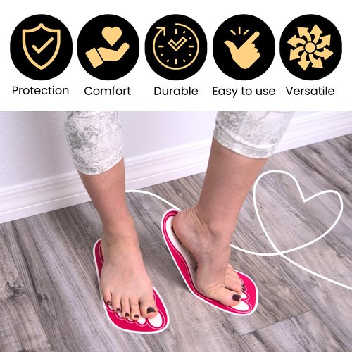 120 Pairs(240 Feets) Disposable Tanning Feet Pads Sunless Airbrush Spray Tent Protect Foot Shaped Spray Tan Sandals