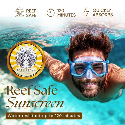 Beef Tallow Sunscreen Organic with Non Nano Zinc Oxide Formula for Daily Protection, 4oz Reef Safe Sunblock, SPF 30 All Natural Chemical Free Sunscreen, Made in USA, Natural Organic Sunblock for Skin