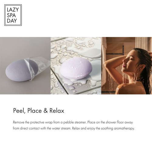 Lazy Spa Day - Energize with Awake: Lavender, Chamomile, Jasmine. Relax with Dream: Lemon, Eucalyptus, Grapefruit. 10-Piece Shower Steamer and Shower Bombs Aromatherapy Gift Set with Burlap Bag