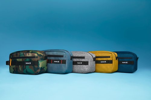 Hurley Kids' One and Only Small Items Travel Dopp Kit, Dark Grey, O/S