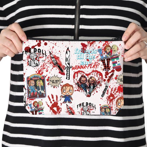 TSOTMO Til the End Makeup Bag - Horror Movie Gift for Daughter