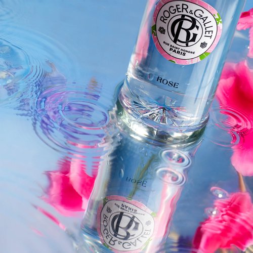 Roger&Gallet Beneficial Perfumed Water 100ml - Women's Perfume with Damascena Rose & Italian Mandarin - Natural Relaxing Fragrance with Essential Oil - Parfum Femme - Natural Ingredients - Rose