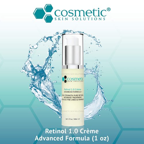 Cosmetic Skin Solutions Retinol 1.0 Crème - 1.0% Vitamin A nighttime crème, high strength - 1 oz / 30 ml e