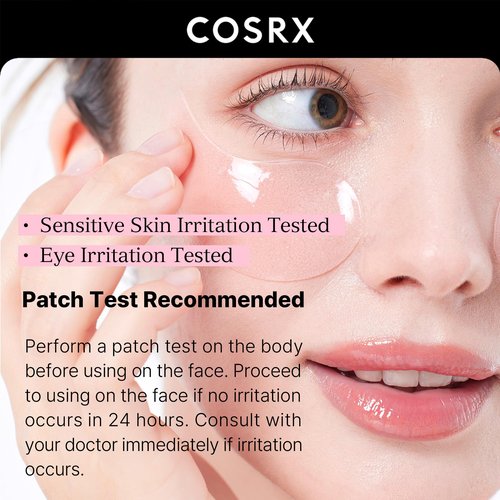 COSRX Peptide Collagen Hydrogel Eye Patch + Retinol 0.1% Cream, Korean Skin Care