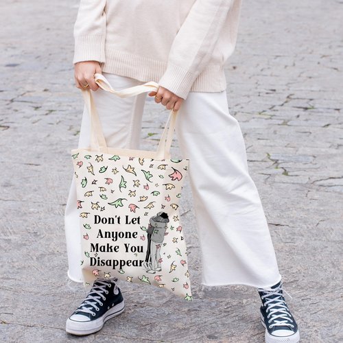 FOTAP LGBTQ Gift Hi Leaves Tote Bag Spotify Inspired Gift Nick and Charlie Gifts BL Boys Love Gifts (Disappear Tote)