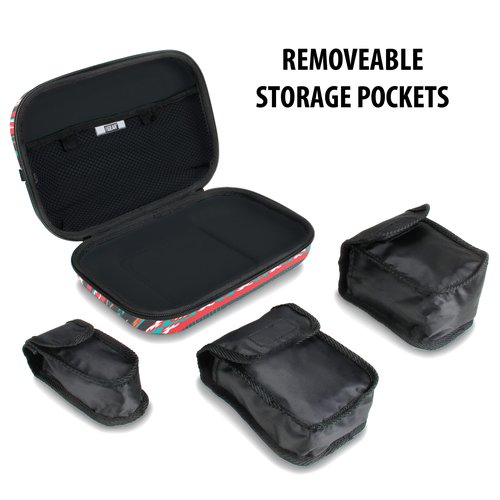 USA GEAR Hard Shell Toiletry Travel Bag Organizer Kit with Customizable Storage Pockets - Perfect for Carrying Shampoo, Conditioner, Body Wash, Shaving Supplies and More Toiletries - Southwest